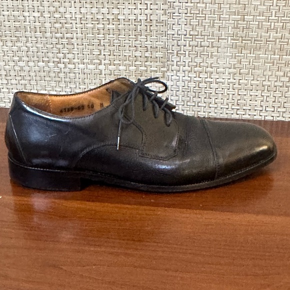 🌟HP🌟Soft Black Leather Cap Toe Derby Dress Shoes by Pronto Uomo Made Italy 10 - Picture 6 of 13